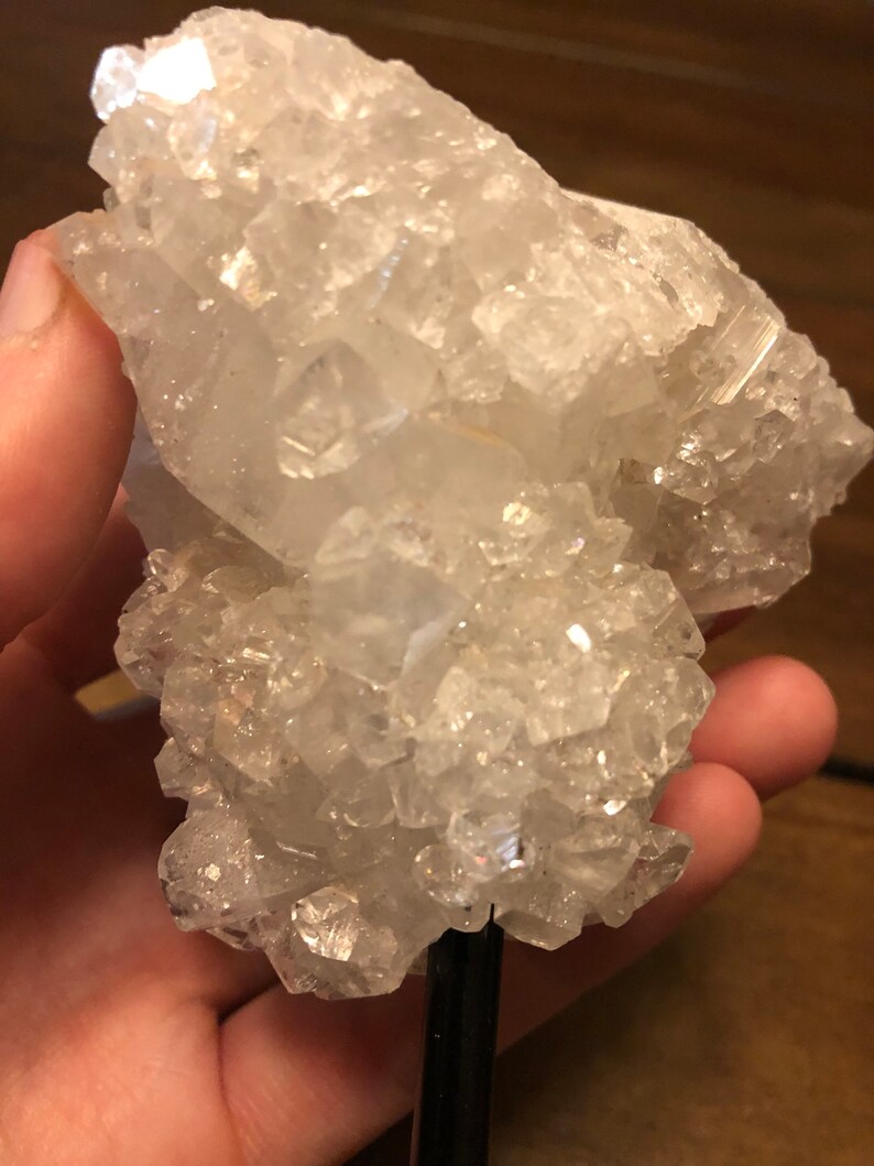 Apophyllite display specimen on stand 6\u201d