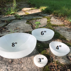 7-8” Huge Selenite Bowl, Selenite Charging Bowl / Alter Bowl / Ritual Bowl / Extra Large Bowl, CrystalsAhoy, Ethically Mined