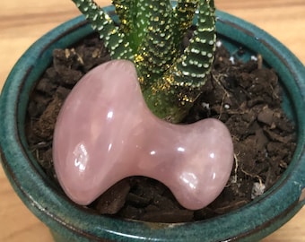 Appareil de massage à quartz rose, appareil de massage à main en quartz rose, grande qualité