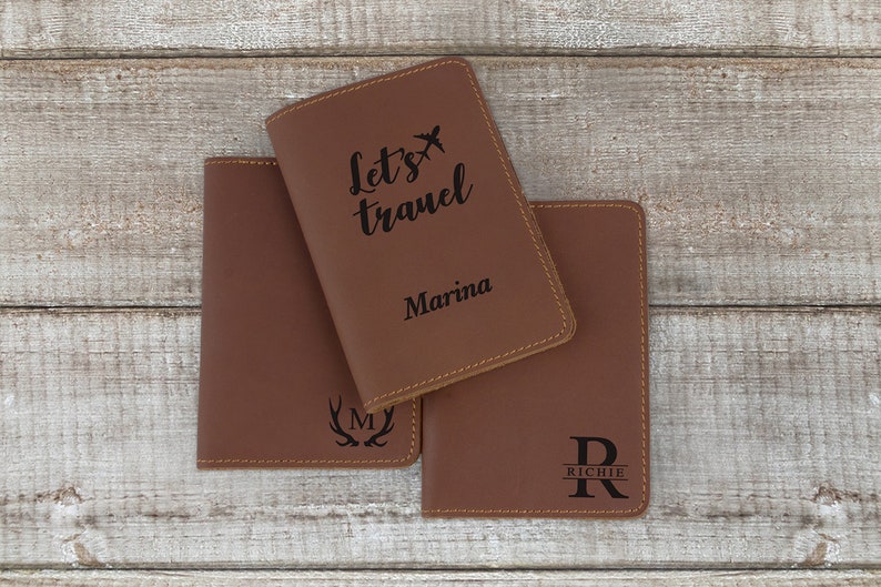 Passport Case Personalized Passport Case Engraved Passport Etsy