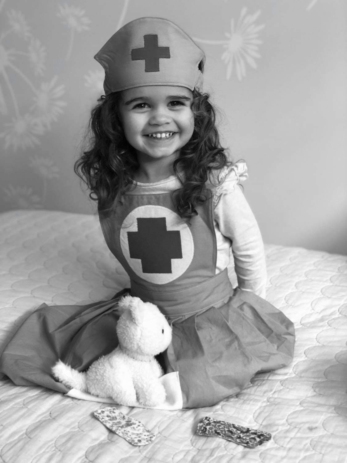 Girl pink nurse dressup costume Etsy