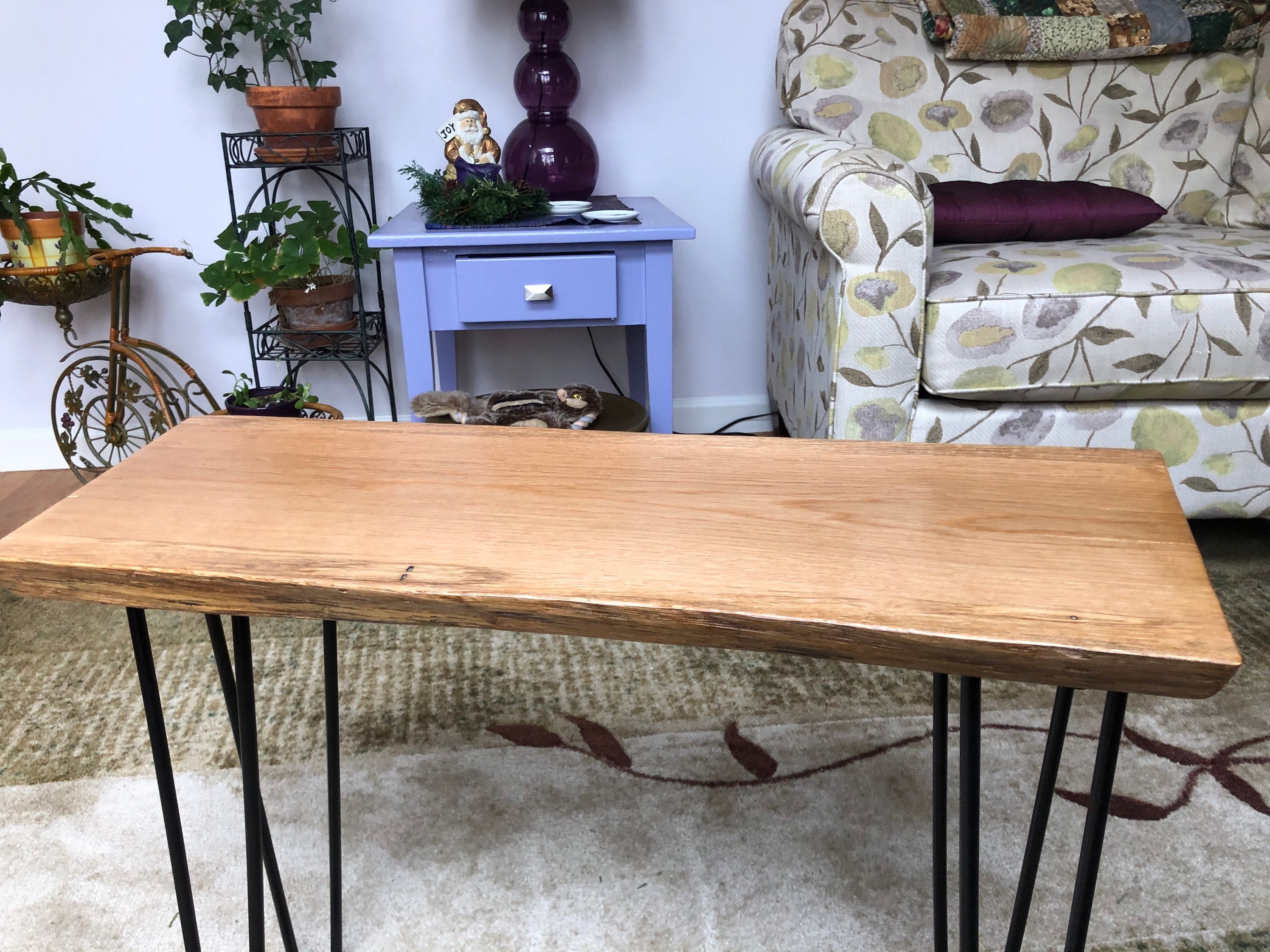 Live Edge Oak End Table. Etsy