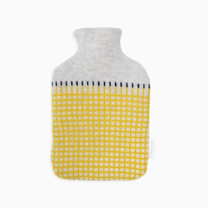 Hot Water Bottle with Lambswool Knitted Cover