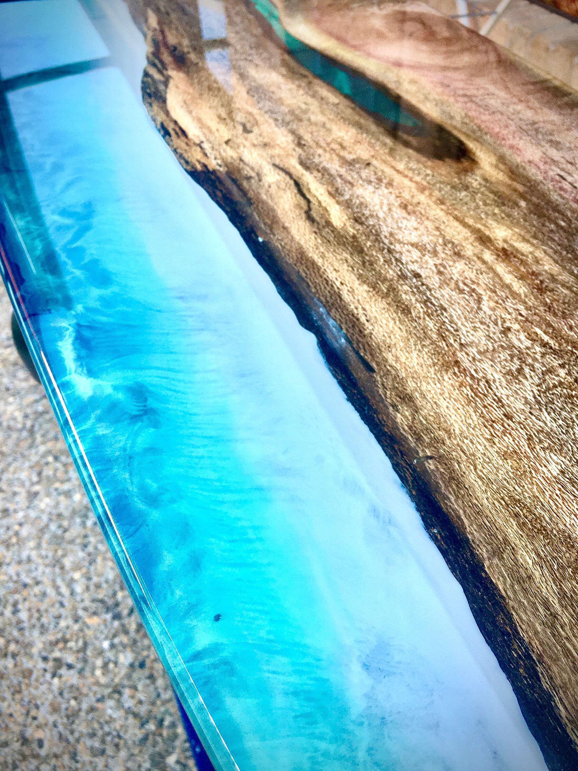 Timber Wood Epoxy Resin Surfboard Art Wall Decor Ocean Coastal Etsy