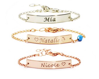 baby girl personalised bracelet