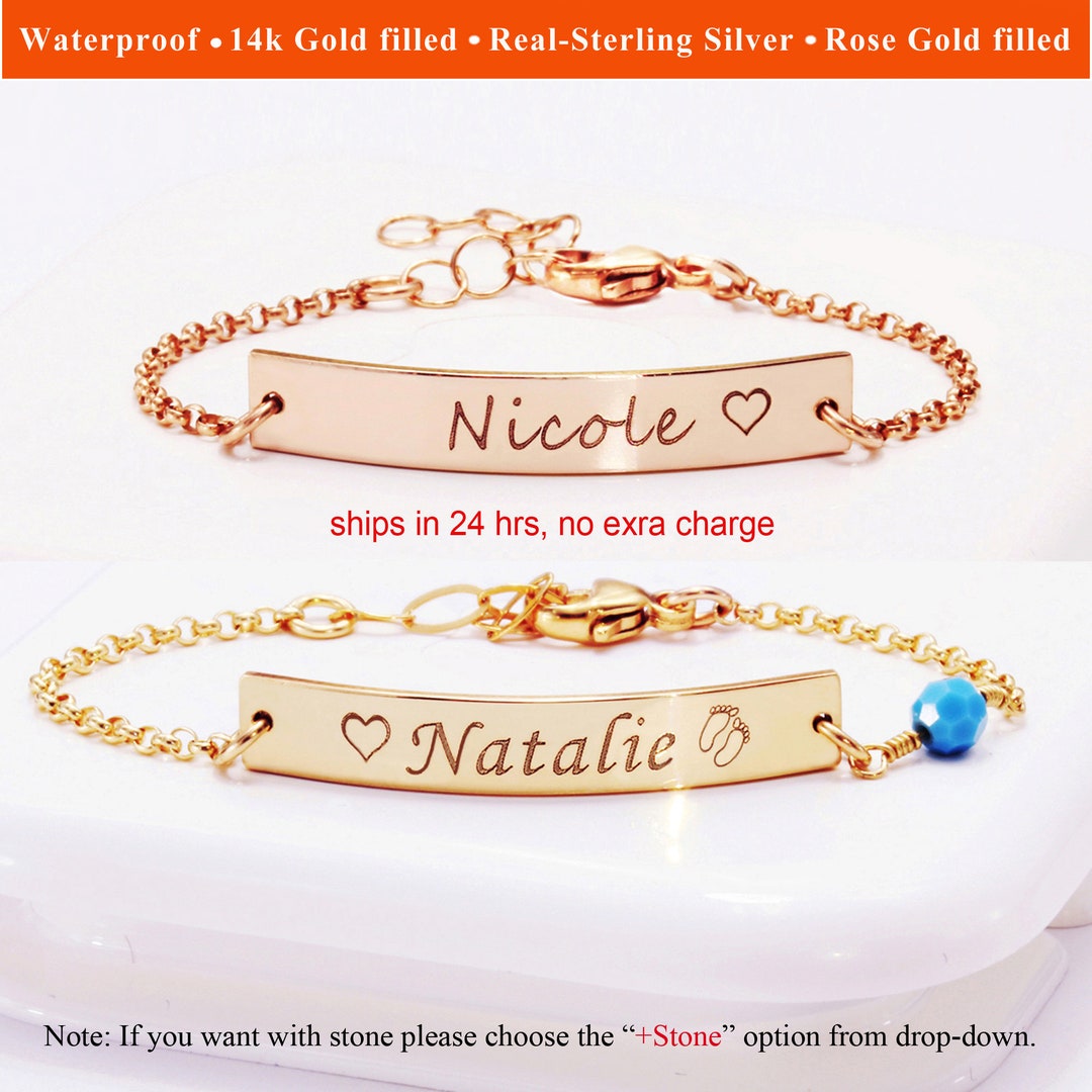 Personalized Baby Name Heart Bracelet – TigerCare