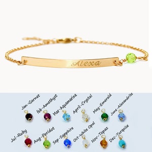 Bar bracelet, Engraved bracelet, Coordinates bracelet, Personalized bracelet, bridesmaid gift , Custom date bracelet, Skinny bar bracelet. image 4
