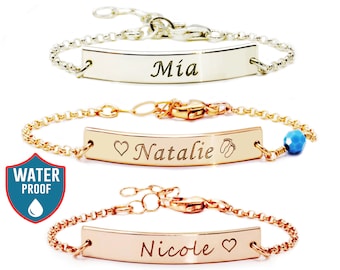 Baby Name Bracelet Etsy