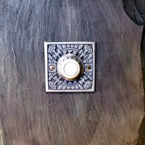 Arts and Crafts Doorbell 1906 Casting in impact metallic Resin image 8
