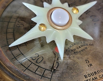 GLOW Starburst Mid Century Modern - Jade - MCM - NuTone - Atomic Doorbell