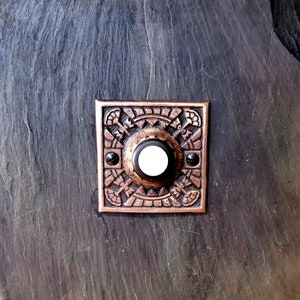 Arts and Crafts Doorbell 1906 Casting in impact metallic Resin image 7