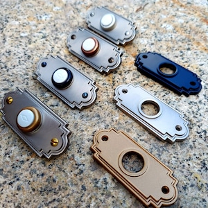 Colonial Revival Doorbell - Solid Brass Casting - Custom Colors Available
