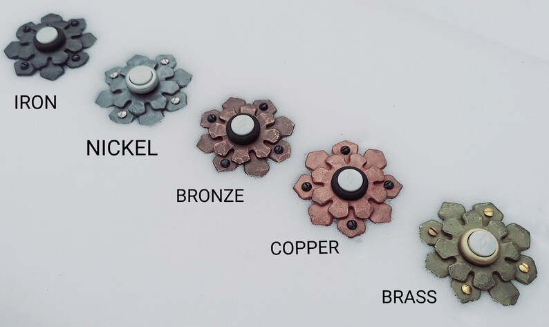 For Sandi - Mid Century Modern - Wireless Doorbell System - Complete Assembly Sunflower