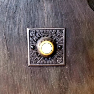 Arts and Crafts Doorbell 1906 Casting in impact metallic Resin image 6