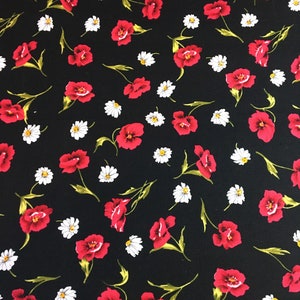 Rollator/Walker Seat & Backrest Cover, Floral, Mixed, Black, NEW