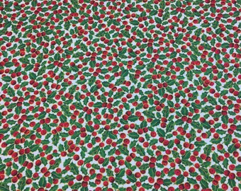 Rollator/Walker Seat & Backrest Cover, Holiday, Christmas, Floral, Hollyberry, NEW