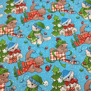 Rollator/Walker Seat & Backrest Cover, Holiday, Christmas, Cats, Dogs, NEW