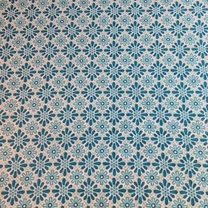 Rollator/Walker Seat & Backrest Cover, Blue, Floral, Swirls, Feathers, NEW