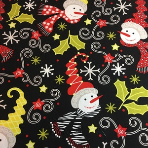Rollator/Walker Seat & Backrest Cover, Holiday, Christmas, Snowmen, NEW