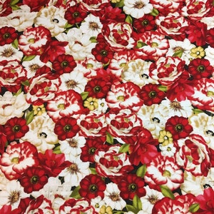 Rollator/Walker Seat & Backrest Cover, Floral, Red, Mixed, NEW