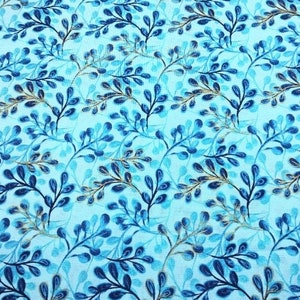 Rollator/Walker Seat & Backrest Cover, Floral, Blue, Mixed, NEW