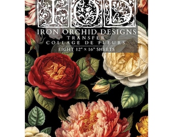 NEW!! Collage de fleurs IOD Decor Transfer