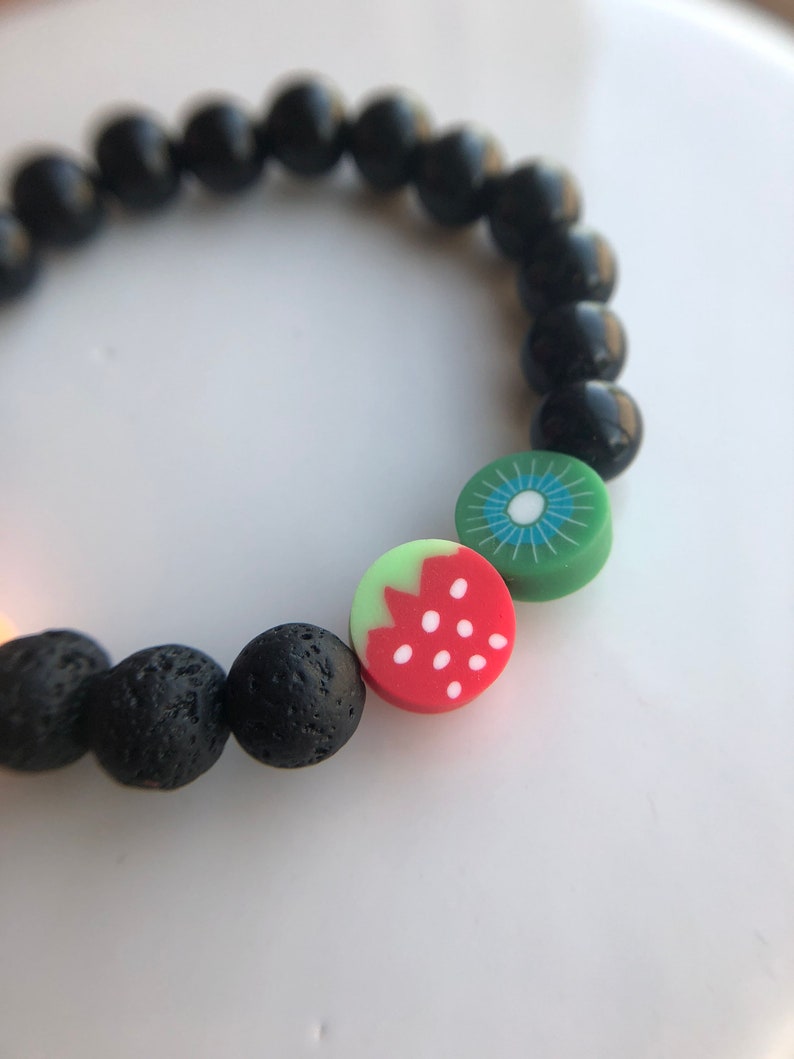 Fruit Bracelet Kid Bracelet Diffuser Bracelet Essential Oil Etsy