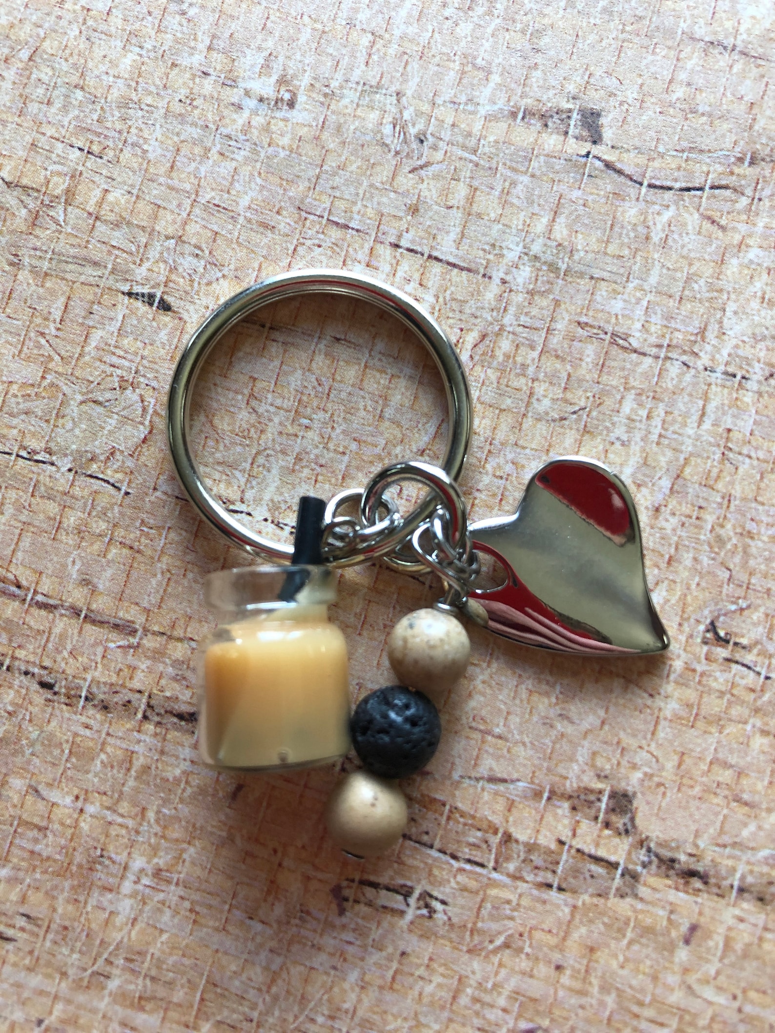 Bubble Tea Keychain Diffuser Keychain Lava Keychain Love Etsy