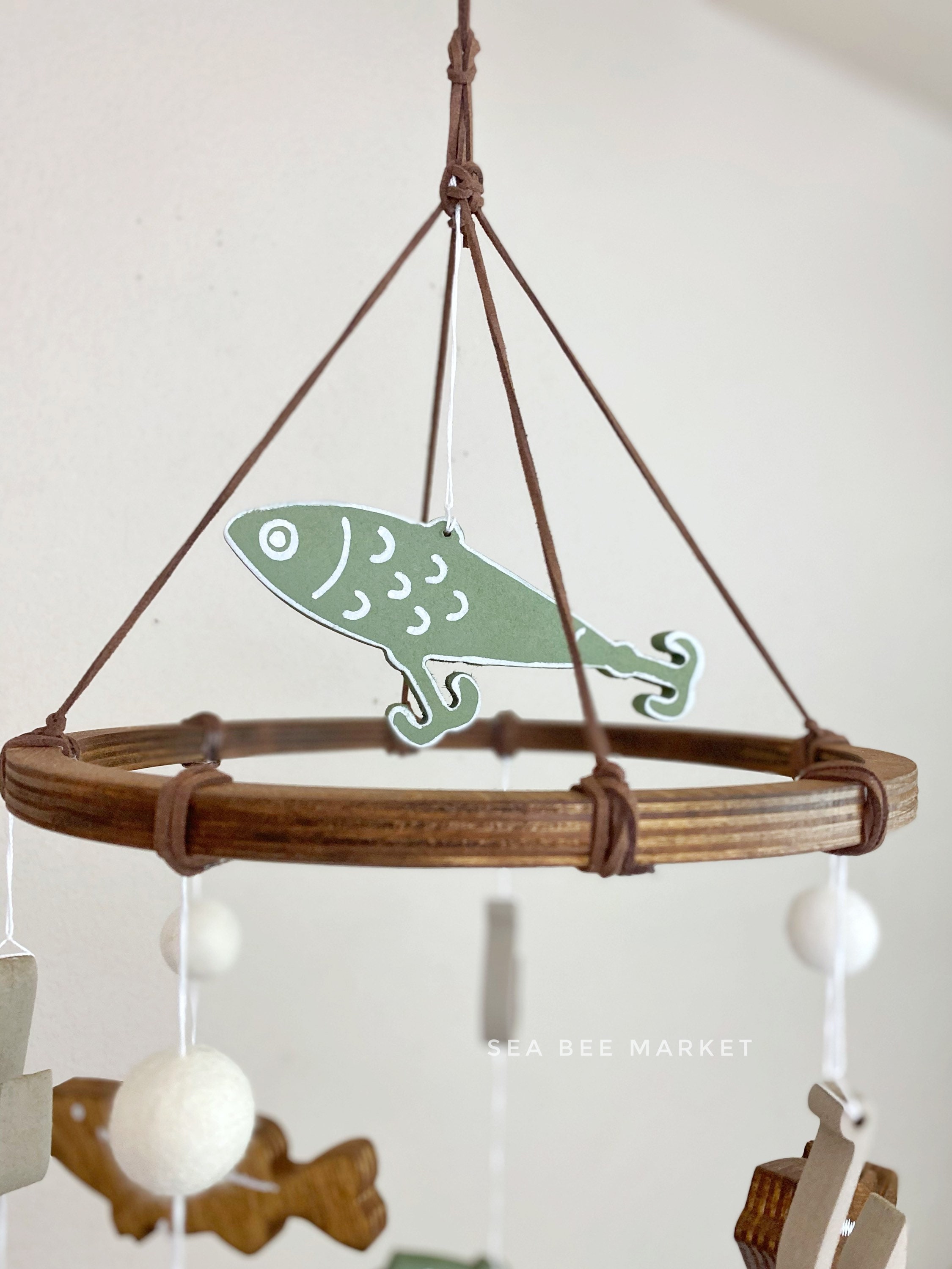 Bass Fishing Crib Mobile Freshwater Fishing Nursery Etsy