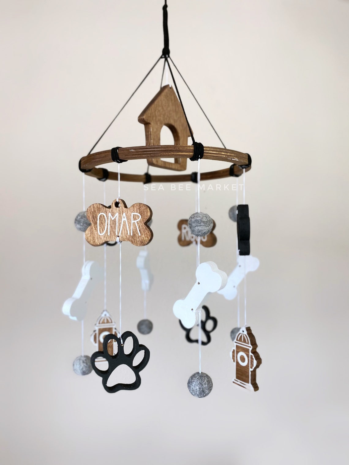 Puppy Dog Crib Mobile Puppies themed nursery decor gender Etsy