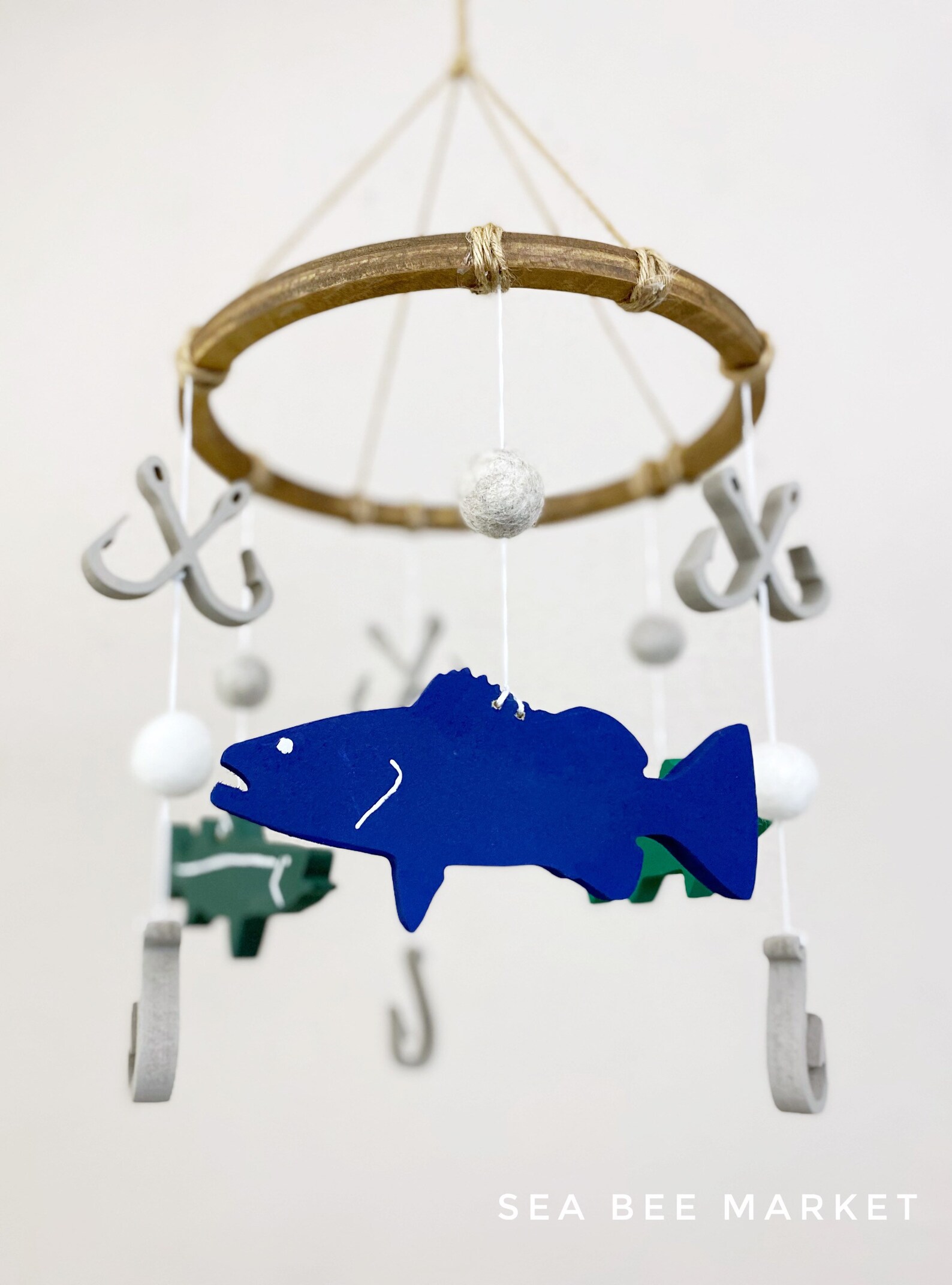 Fishing Crib Mobile Saltwater Fishing Nursery Snook Etsy