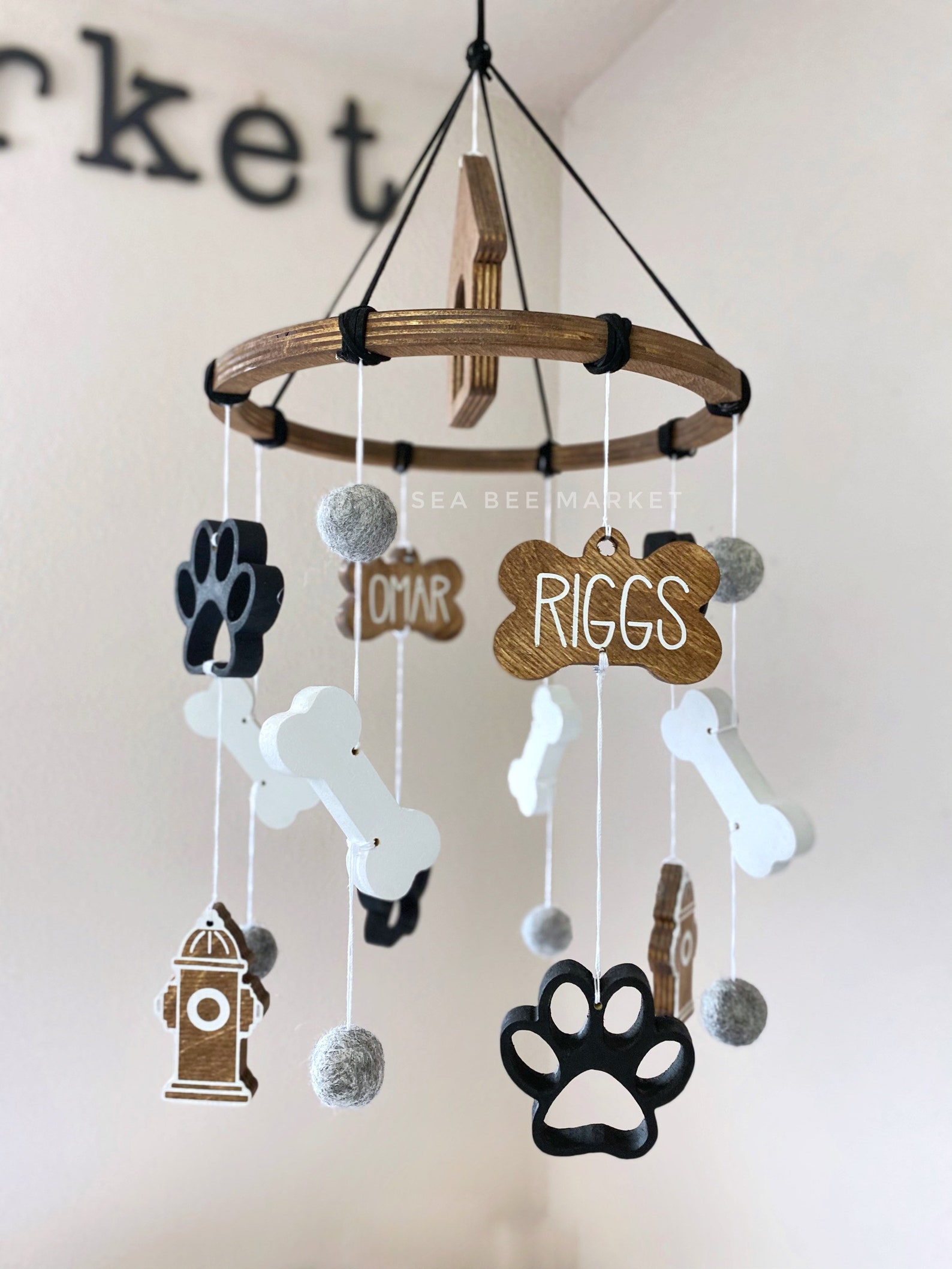 Puppy Dog Crib Mobile Puppies themed nursery decor gender Etsy