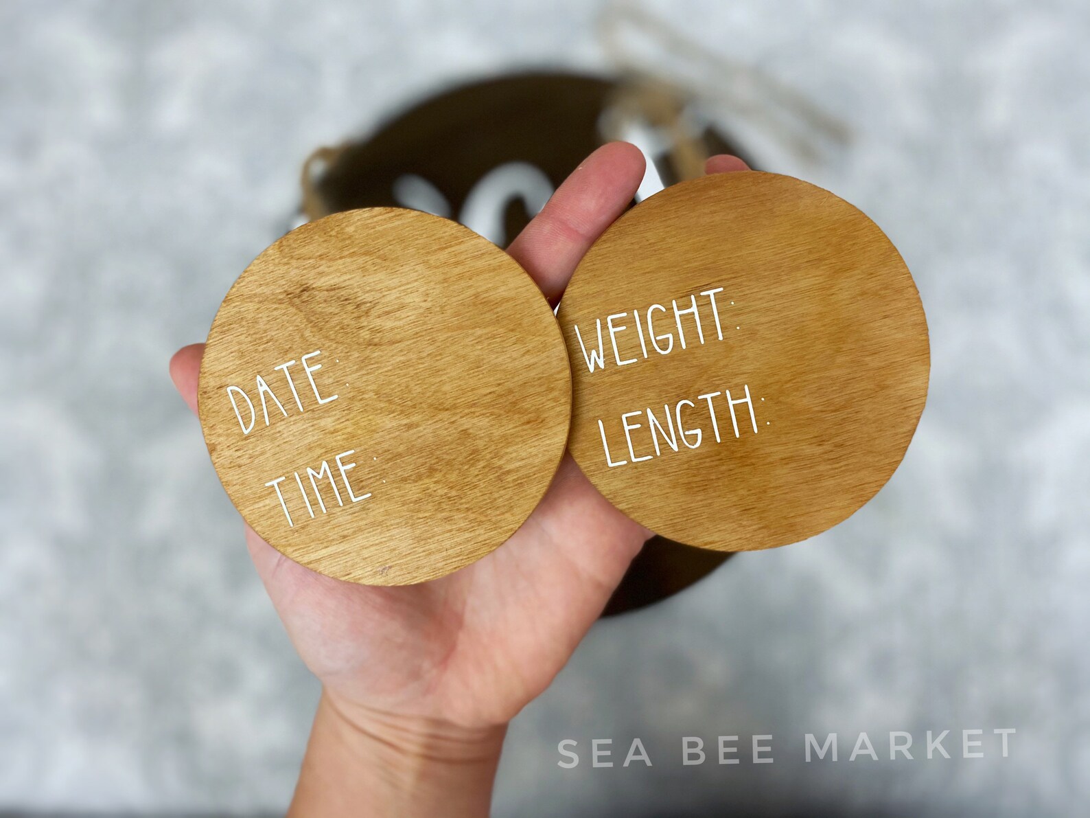 Woodland Hospital Door Hanger Custom 3D Round Name Sign With Etsy