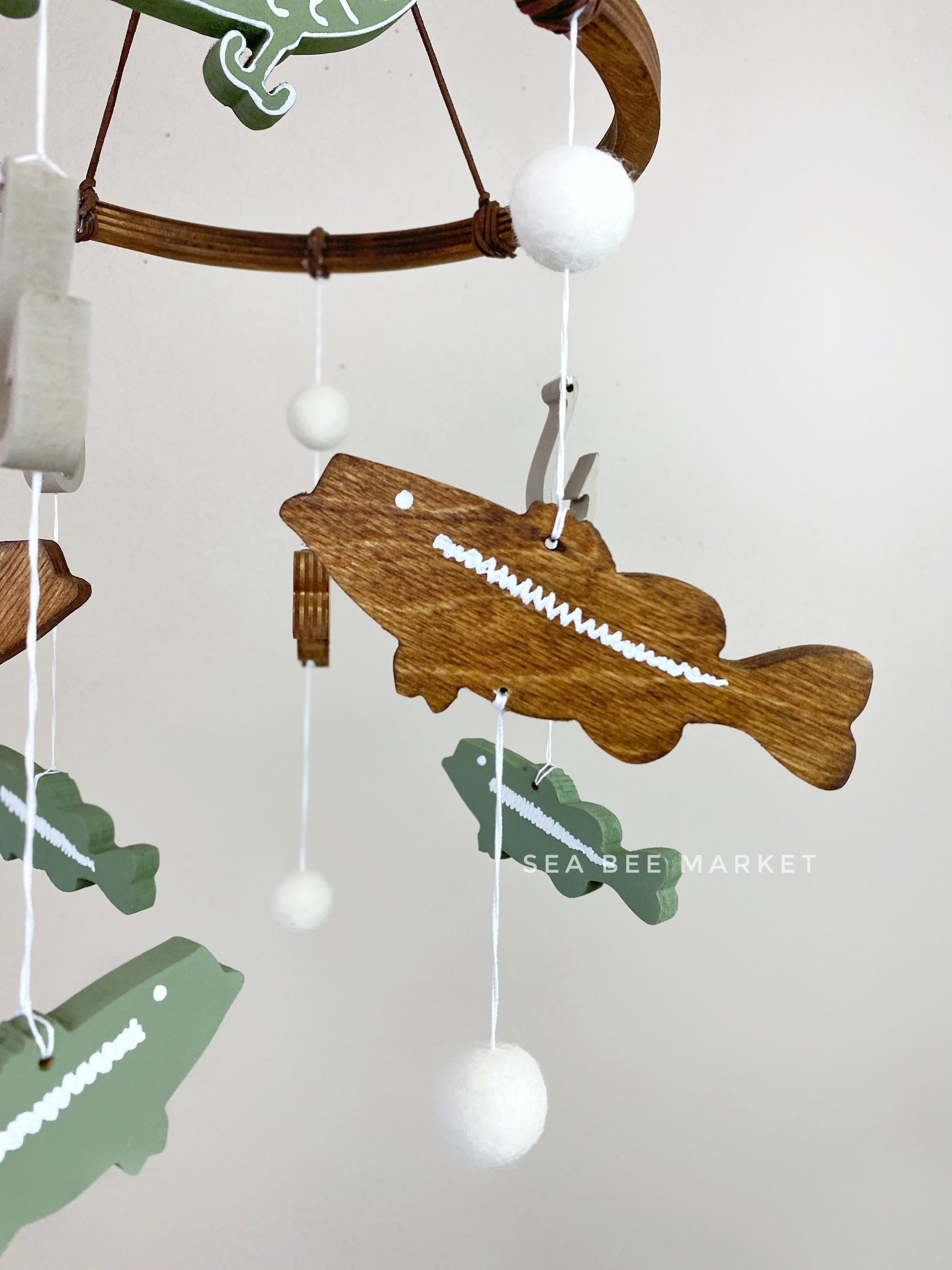 Bass Fishing Crib Mobile Freshwater Fishing Nursery Etsy