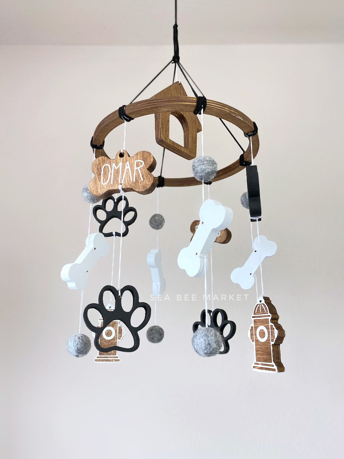 Puppy Dog Crib Mobile Puppies themed nursery decor gender Etsy