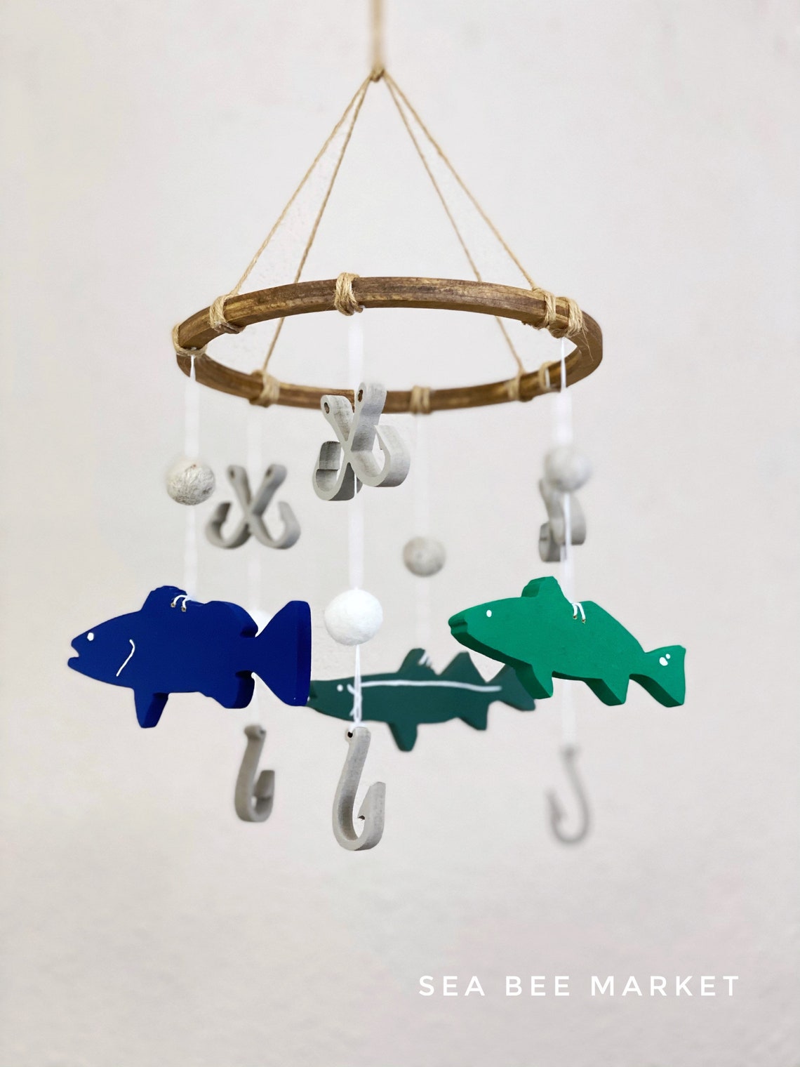 Fishing Crib Mobile Saltwater Fishing Nursery Snook Etsy