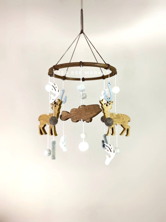 Largemouth Bass and Deer Crib Mobile Etsy