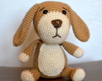 Herman le chiot Crochet Pattern Amigurumi (MODÈLE UNIQUEMENT)