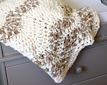 Desert Waves Crochet Baby Blanket Pattern (PATTERN ONLY)