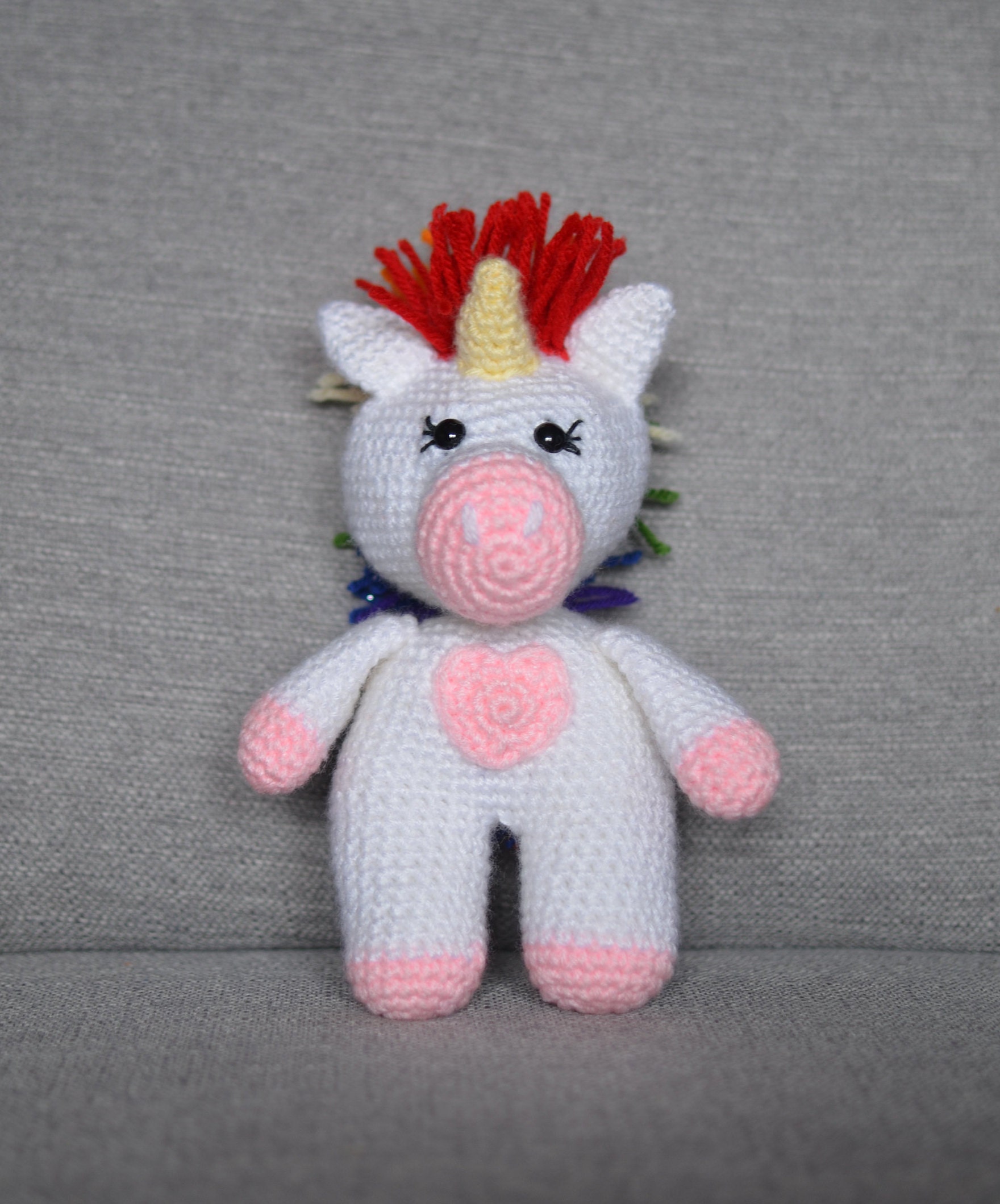 40 Rainbow Crochet Patterns to Brighten Home Decor, Gifts, and Everyday Accessories 26 Rainbow Unicorn (pattern Only)