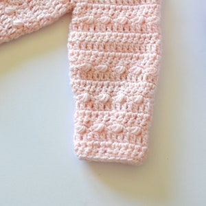 Little Bean Baby Girl Cardigan Sweater Crochet Pattern PATTERN ONLY image 2