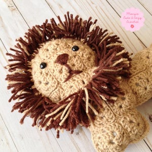 Leo the Lion Granny Square Crochet Pattern PATTERN ONLY image 2