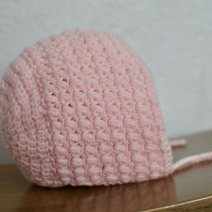 Little Bean Baby Bonnet Crochet Pattern (PATTERN ONLY) 0-3 month, 3-6 month, 6-9 month, 9-12 month, 1-2 years sizes