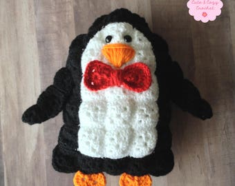 Percy the Penguin Granny Square Animal Crochet Pattern (PATTERN ONLY)