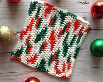 Merry & Bright Dishcloth (PATTERN ONLY)