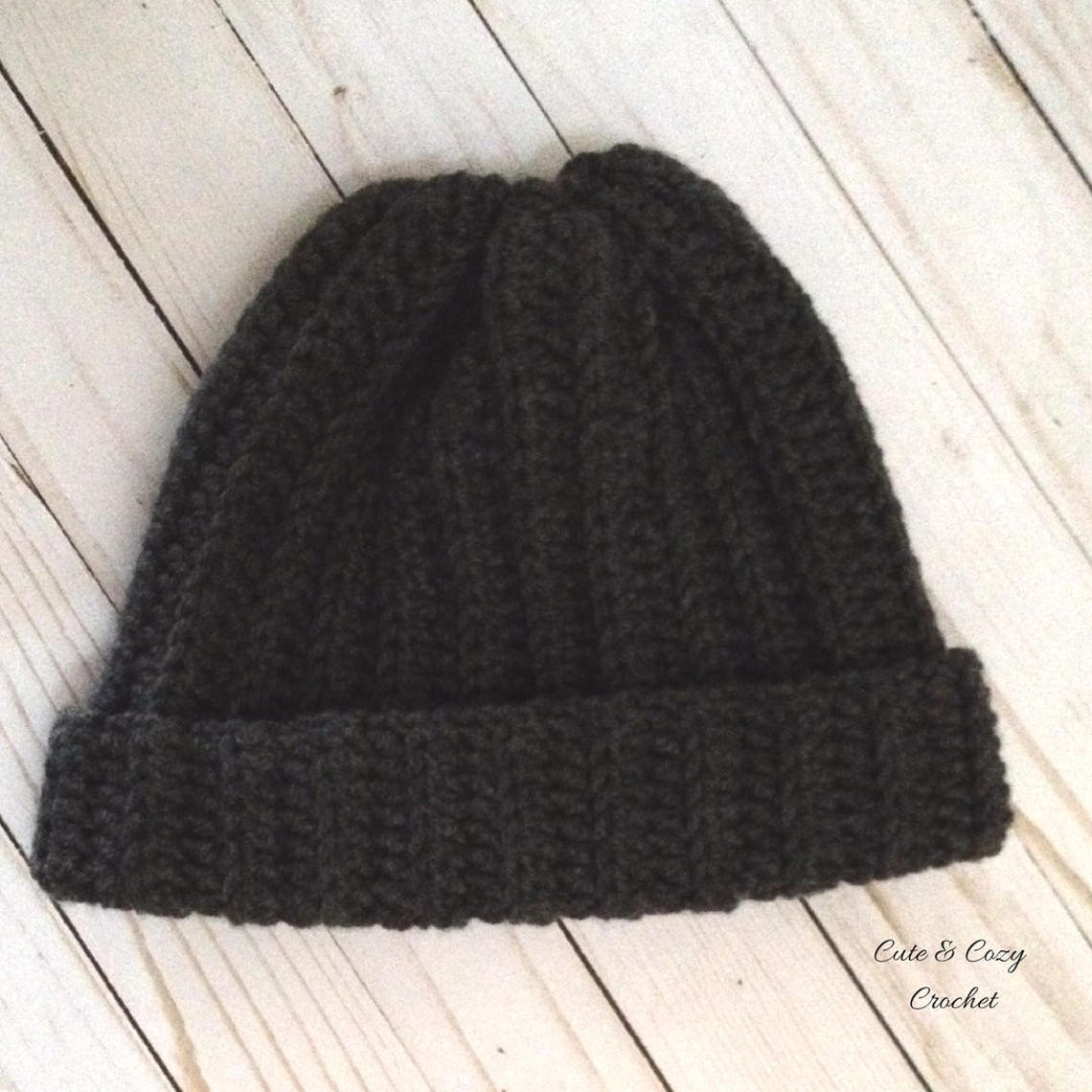 Men's Wool Ribbed Hat PATTERN ONLY - Etsy