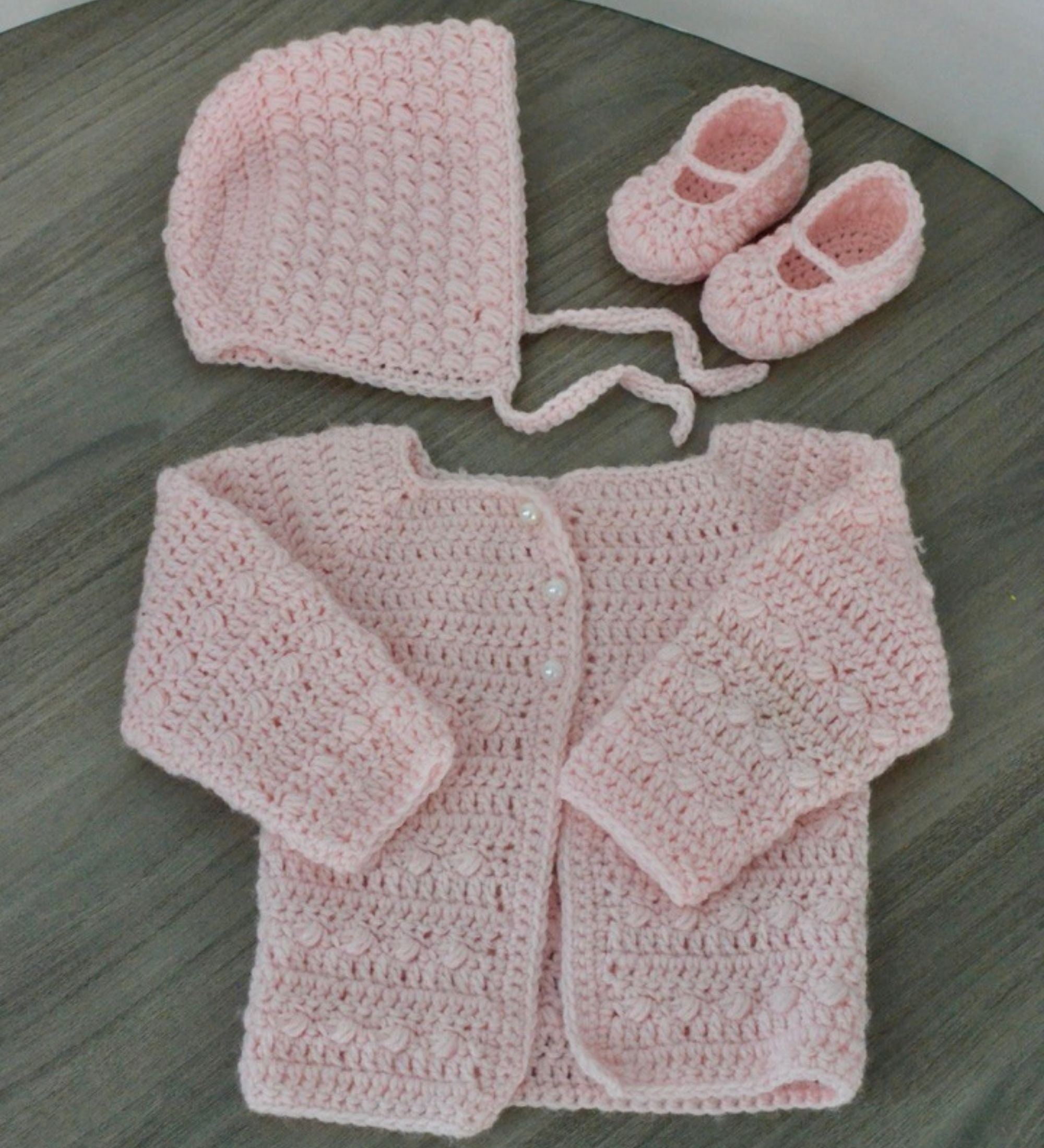 Baby Girl Crochet Pattern Set