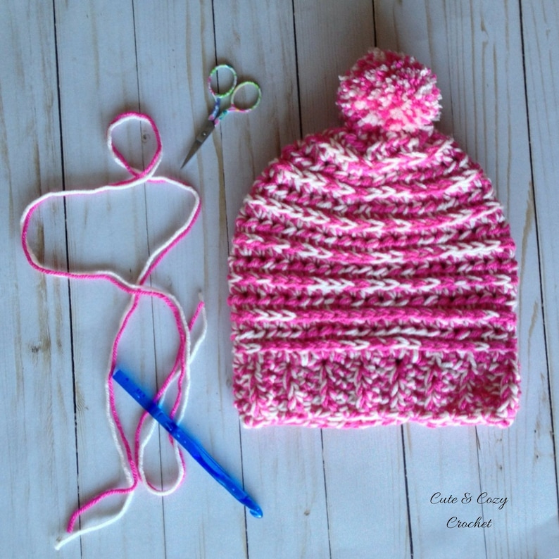 Cozy Crochet Toddler Slouchy PATTERN ONLY