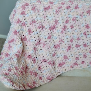 Quick & Easy Super Bulky Chunky Baby Blanket Beginner Crochet Pattern (PATTERN ONLY)