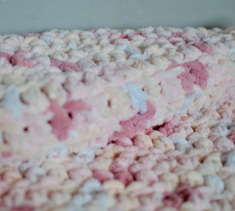 Quick & Easy Super Bulky Chunky Baby Blanket Beginner Crochet Pattern